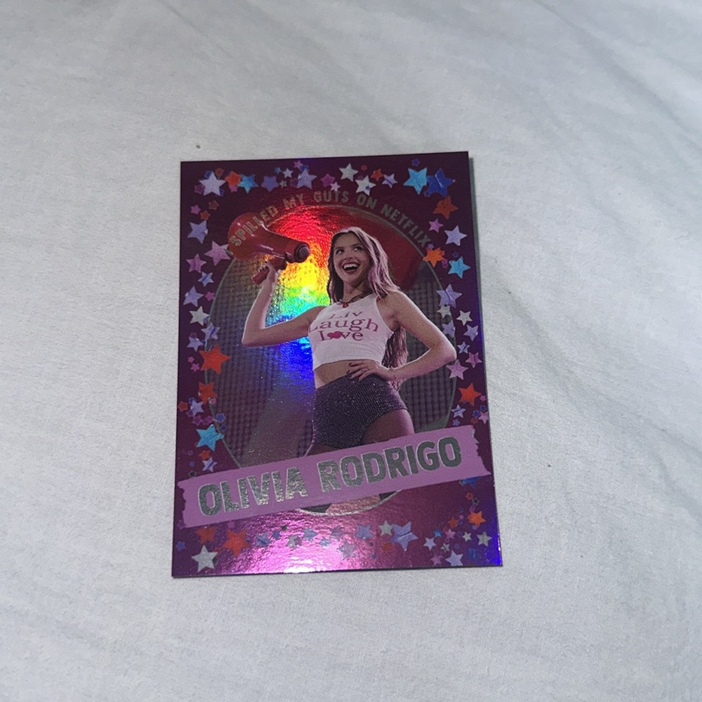 Olivia Rodrigo hologram card